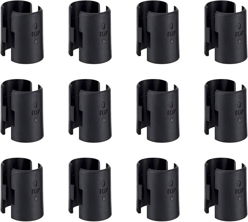 WAFJAMF Wire Shelf Clips 24 Pack Wire Rack Lock Clip Replacements for 3/4 Inch Post Fit for Wire Shelving Sleeves System - Image 1